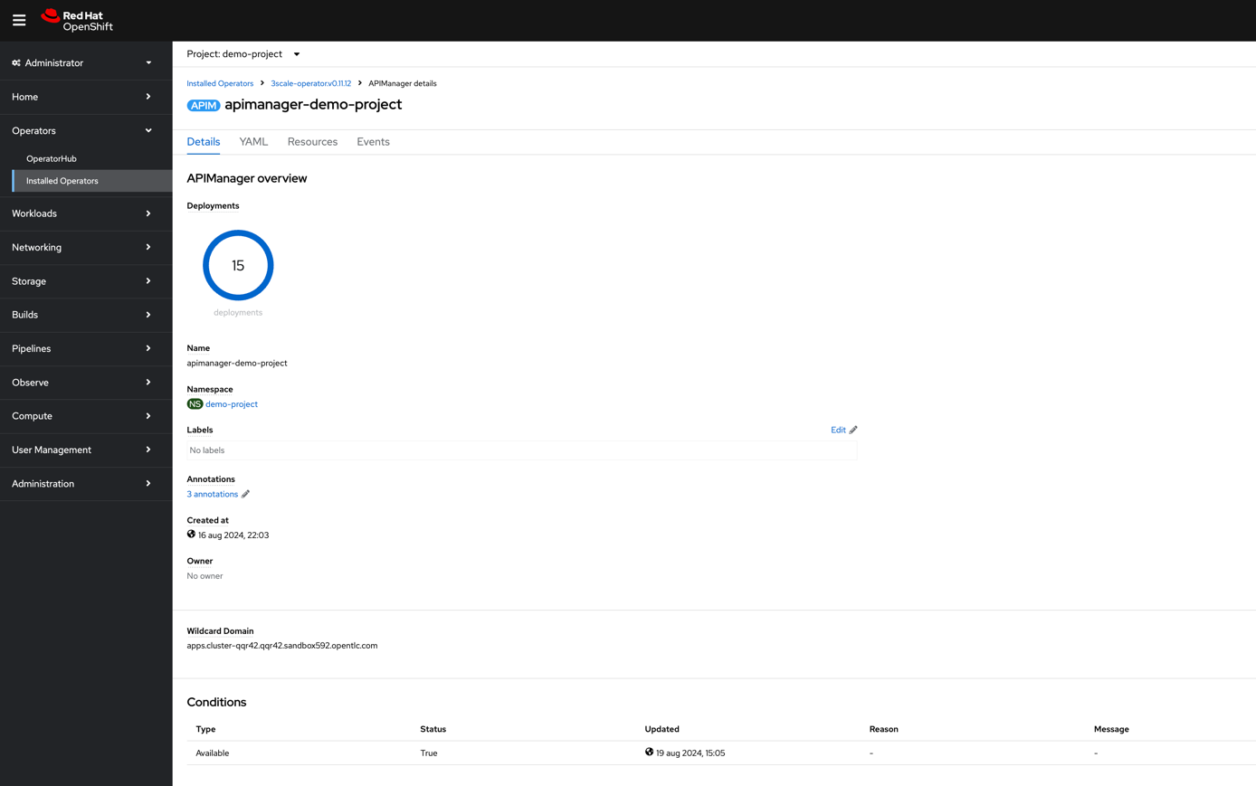3scale API Manager installation